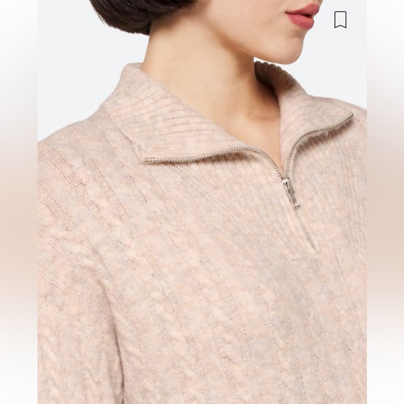 New Pink Clover Nneka Zip Collared Sweater from Stitch Fix - Picture 2 of 13